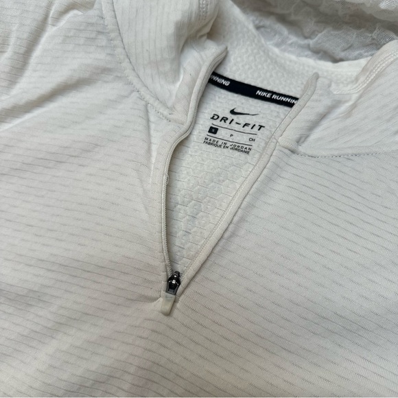 Nike Dri-Fit Sphere Element Half Zip Running Pullover Cream Small - Picture 5 of 13